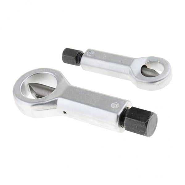 2x de 2 Piezas de 0- Mm, Separadores de Tuercas Herramienta de Eliminación de Tuercas Agarrotadas Oxidadas Cola Juego de separadores de tuercas