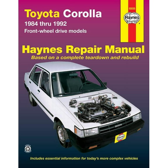 Toyota Corolla FWD (84-92) Haynes Repair Manual ^