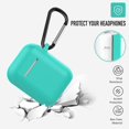 thumbnail image 2 of Coffea Protective Silicone Case with Keychain for AirPods 1 & 2 (Front LED Not Visible) (Green), 2 of 7