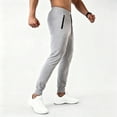 thumbnail image 2 of Yievot Men's Cotton Tapered Jogger with Zipper Pockets Drawstring Slim Fit Sweatpants Athletic Workout Gym Pants, 2 of 8