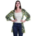 thumbnail image 1 of Moomaya Printed Georgette Beach Clothes For Women Short Shrug Cover Up Cardigan, 1 of 5