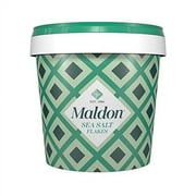 Maldon Salt, Sea Salt Flakes, 20 oz (570 g), Resealable Tub, Kosher, Natural, Handcrafted, Gourmet, Pyramid Crystals