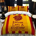 thumbnail image 4 of Gryffindor Logo Duvet Cover Suit, Microfiber, Soft Harry Potter Duvet Cover 3 Piece Set-YOUYOU, 4 of 4