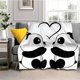 thumbnail image 1 of Manta de franela con dibujos de Panda Kawaii para niños, ropa de cama de viaje, sofá, regalo, supersuave, 1 of 4