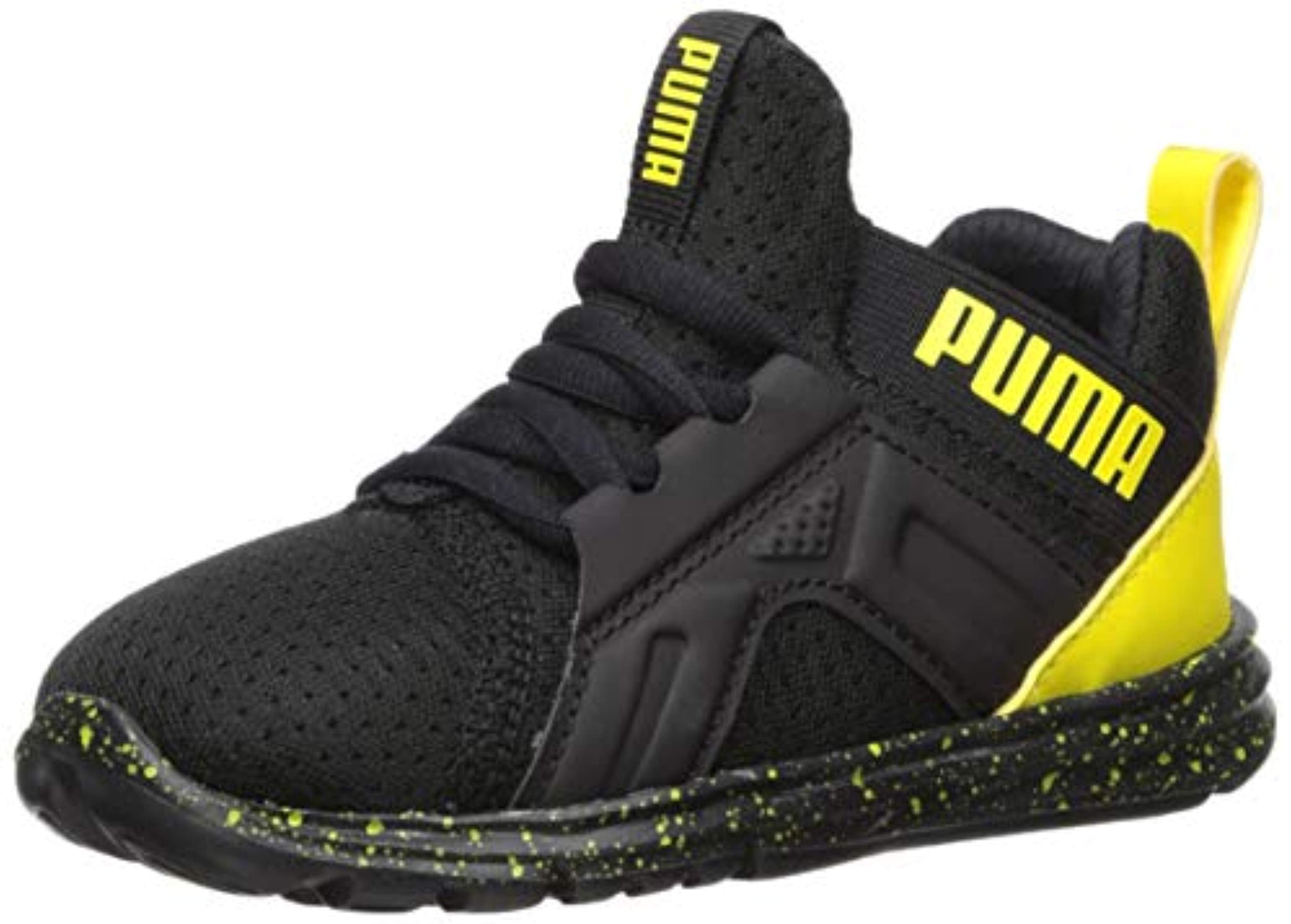 puma black blazing yellow