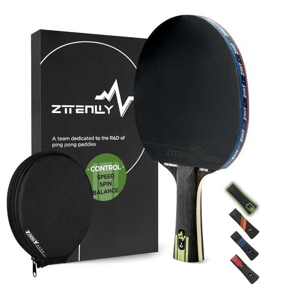 Paleta de ping pong ZTTENLLY Carbon 7 capas de alto rendimiento