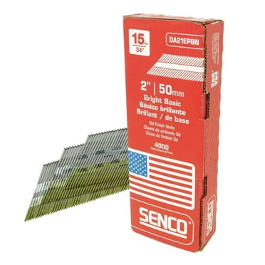 Senco 15-Gauge Bright 34 Degree Angled Finish Nail, 2 In. (4000 Ct.)