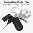 thumbnail image 3 of Hongkaii 12 Pcs Wire Keychains Stainless Steel Wire Rope Key Ring Multi Purpose Wire Buckle Rope Loop Coil XY71-1011, 3 of 6