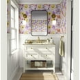 thumbnail image 2 of S4sassy Self-Stick Decorative Wallpaper, Botanical Lily Print Wall Paper, Vinyl Waterproof Contact Paper, Pastel Mix, 25"x120" Removable Renter Friendly Wall Covering For Bedroom, Dining room, 2 of 9