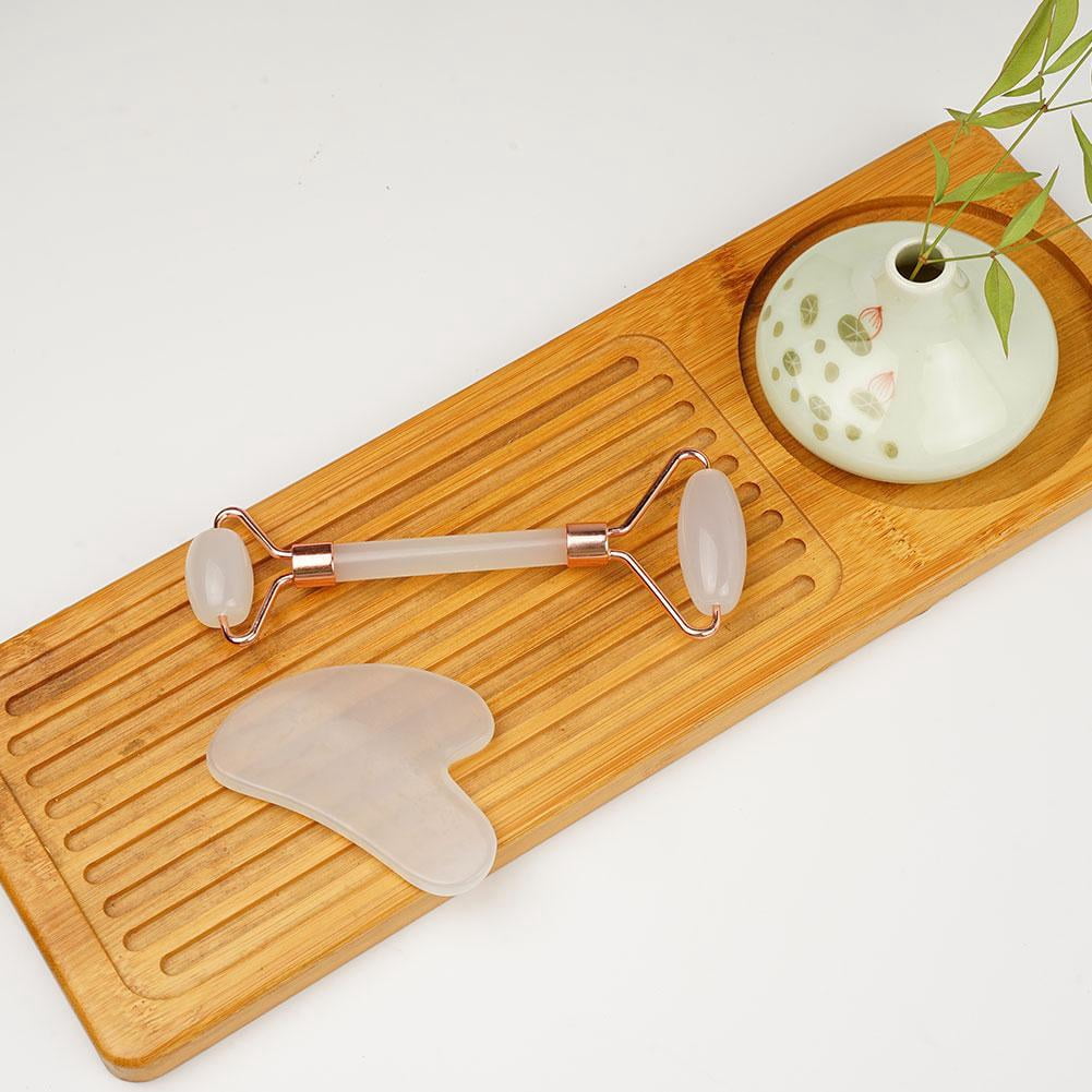 Gua Sha Roller Facial Massage Tool Acupuncture Therapy Trigger Point Gua sha Board Relieve Wrinkles Aging, Resin Dark Circles and Muscle Relaxing Set