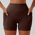 thumbnail image 5 of Garbnen Women's Biker Shorts Tights High Waisted Womens Yoga Shorts Lightweight Outdoor Running Athletic Shorts Womens with Pockets M, 5 of 9