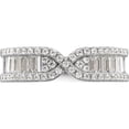 thumbnail image 5 of Sterling Silver Rhodium Plated Cz Band (Size 7) Made In China qr7258-7, 5 of 5