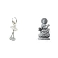 thumbnail image 1 of Elegante figura de Buda bailarina, escultura de arte moderno, adorno creativo de escritorio para dormitorio, oficina, entrada, centro de mesa Feng Shu, 1 of 8