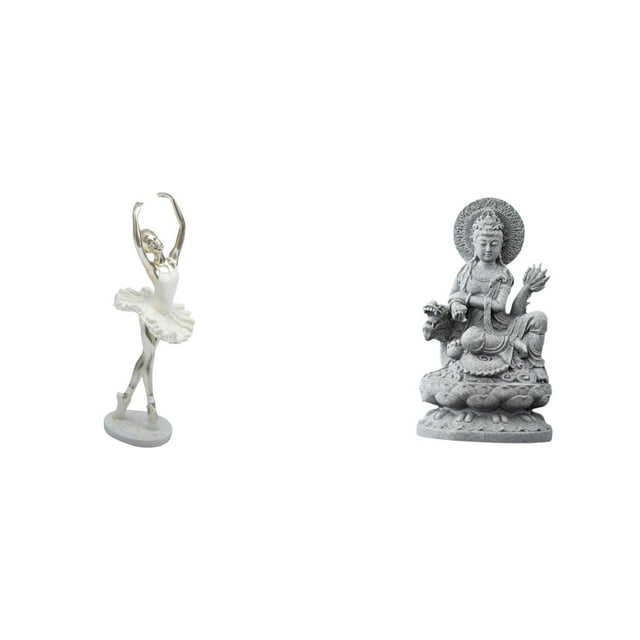 Elegante figura de Buda bailarina, escultura de arte moderno, adorno creativo de escritorio para dormitorio, oficina, entrada, centro de mesa Feng Shu