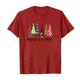 thumbnail image 2 of Gibobby Tops navideños para Mujer Camiseta de manga corta con manga raglán y estampado navideño para mujer(Vino,CH), 2 of 3