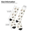 thumbnail image 2 of Naloa Pugs Thigh High Socks Extra Long Stretchy Sock Women Over Knee High Opaque Stocking Daily Wear, 2 of 6