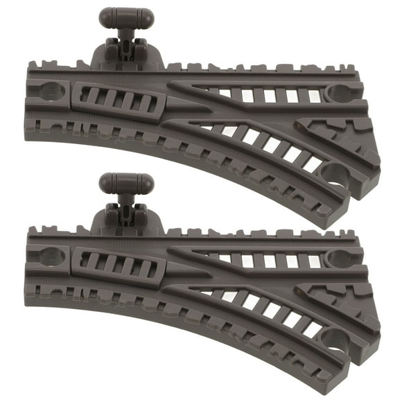 Vías de tren de repuesto para niños, accesorio de vía de tren de plástico, Flexible y duradera, para juego de vías de tren, 2 uds.