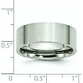 thumbnail image 6 of Chisel Stainless Steel Brushed 8.2mm Flat Band - Ring Size 13.0, 6 of 8