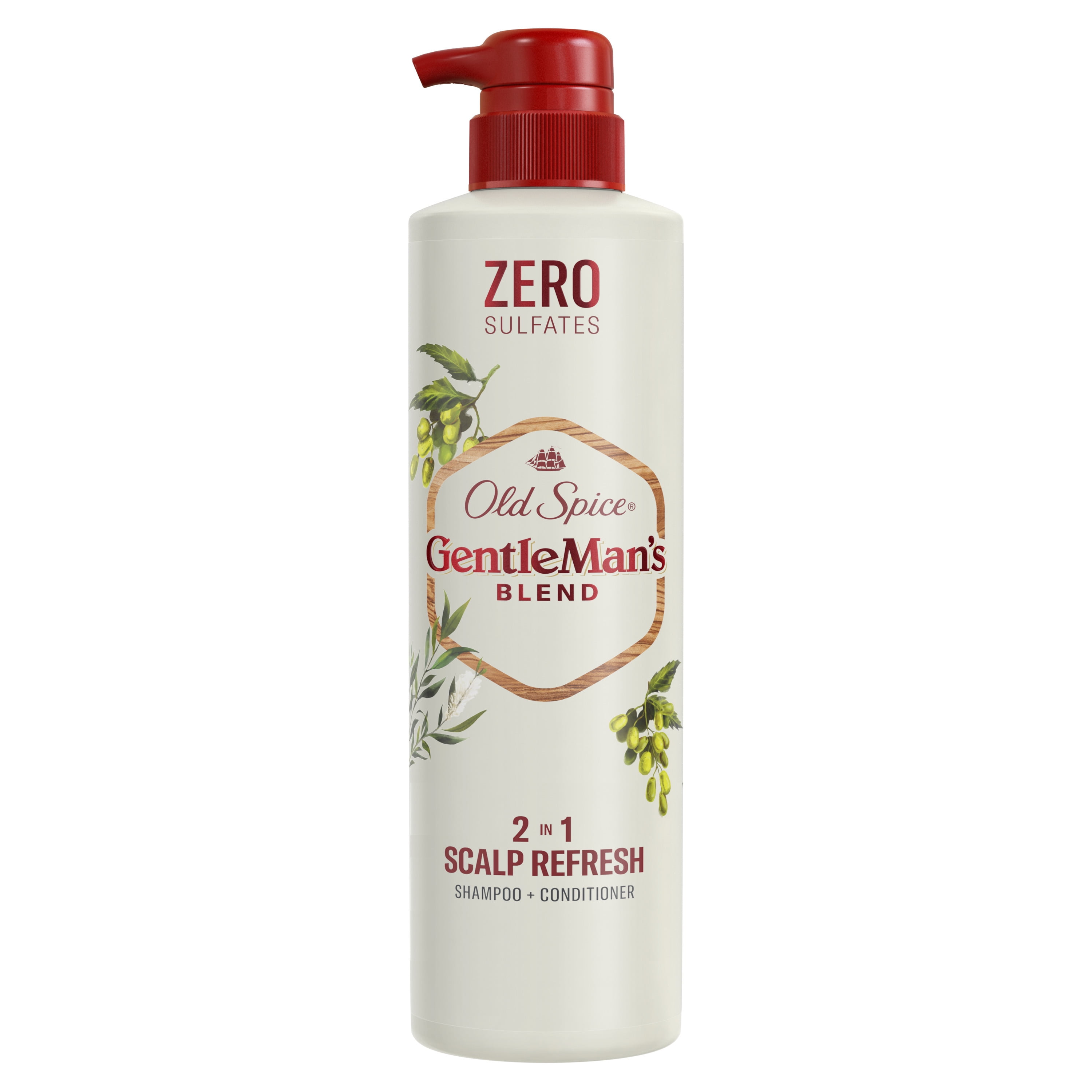 Old Spice Gentleman's Blend 2in1 Scalp Refresh Shampoo and Conditioner with Tea Tree Oil, 14.8 fl oz