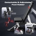 thumbnail image 6 of HASIMAN Adjustable Weight Bench for Home Gym, 2000LBS Capacity Workout Bench with 8 Backrest Positions and 3 Levels Seat for Full Body Exercise, 6 of 11