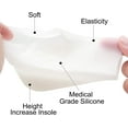thumbnail image 3 of Woeilo Height Increase Insole Invisible Soft Sole Insoles Shoe Lifts Silicone Socks Heel Protector Lifts Add Height Inserts Pads Pain Relieve Elevator Taller Footbeds Heightening, 3 of 5