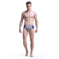 thumbnail image 2 of Aayomet Maillots de Bain pour Hommes avec Doublure de Compression Maillots de Bain de Printemps de Plage Caleçons Courts de Bain Triangulaires (Gris, G), 2 of 5