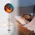 thumbnail image 4 of Non-Ticking Silent Clock Battery Operated Analog Clcok Round Wall Clocks Decorative for Living Room-Abstract Blue Red Fiery Dragons Painting(14inch), 4 of 4