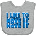 thumbnail image 3 of Inktastic I like to move it move it Boys or Girls Baby Bib, 3 of 4
