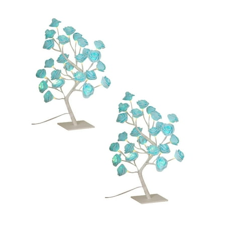

NGHnuifg Detachable Base USB LED Rose Tree Light Decorative Night Light Kid Room Decorating Girl Kids Projector Ambient Lighting *2PCS