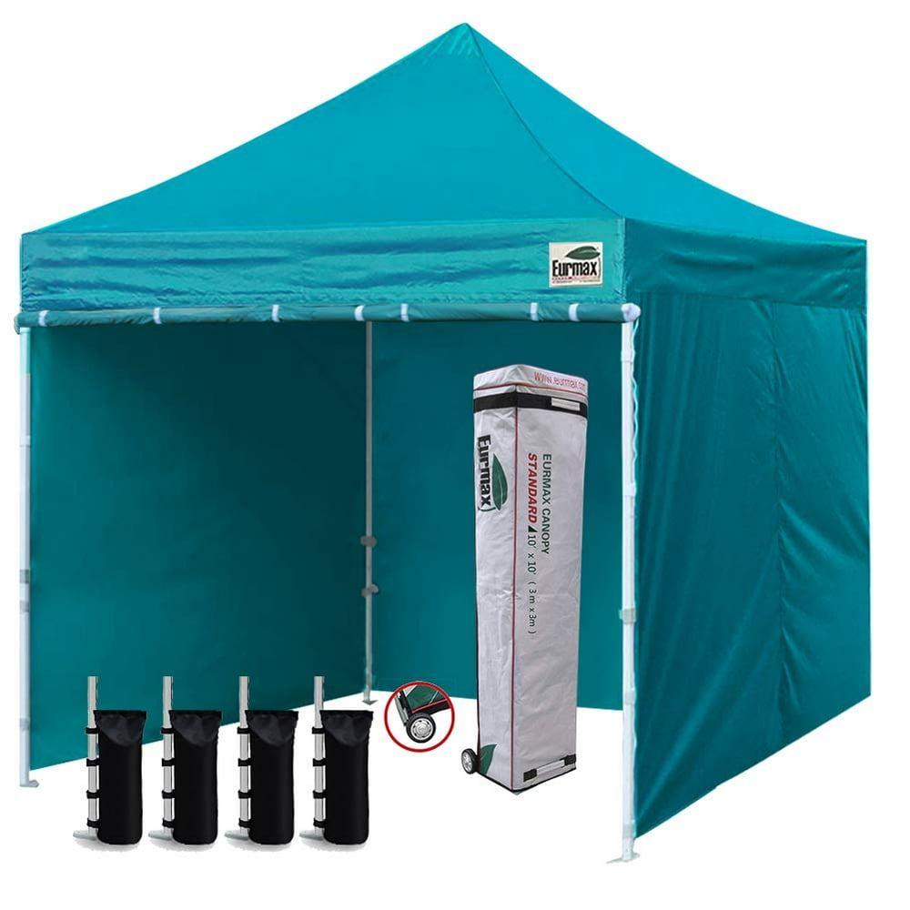 Eurmax 10'x10' Ez Popup Canopy Tent Commercial Instant Canopies with 4