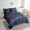 Navy Orange, variant on 7 Pieces Football Twin Size Comforter Set Sport Bedding Comforter Sets, Black Reversible Bedding Set Black and White Bed in a Bag, Ball Gaming Bedding Sets, Breathable
