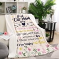 thumbnail image 5 of Mothers Day Cat Mom Gifts for Women, Gifts for Cat Moms, Cat Lovers Gifts for Women, Cat Mom Gift for Christmas, Best Cat Mom Birthday Blanket 60 x 50 (zjm156,50"x 60"), 5 of 6