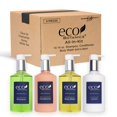thumbnail image 1 of Juego de Amenidades Eco Botanics 10.14 oz. Bombas (1 de cada una) Champú Acondicionador Jabón y loción para manos/cuerpo (Juego de 4), 1 of 5