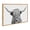 Natural, variant on Kate and Laurel Sylvie Highland Cow 2 Framed Canvas Wall Art by Simon Te of Tai Prints, 28 x 38, Natural, Chic Animal Art for Wall
