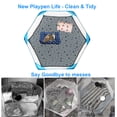 thumbnail image 3 of RIOUSSI Hexagon Washable Fleece Liner for Guinea Pig Small Animal Playpen. Gray Stars,M, 3 of 4