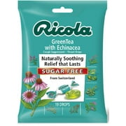 Ricola Green Tea with Echinacea, Sugar Free, 19 Drops