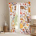 thumbnail image 3 of Feelyou Kitten Cat Black Out Curtains, Flower Plant Curtains Pack of 2 (42x63 Each), 3 of 6