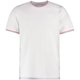 thumbnail image 4 of Kustom Kit - Camiseta ajustada Tipped para hombre caballero (Blanco/Rojo/Azul Real), 4 of 4