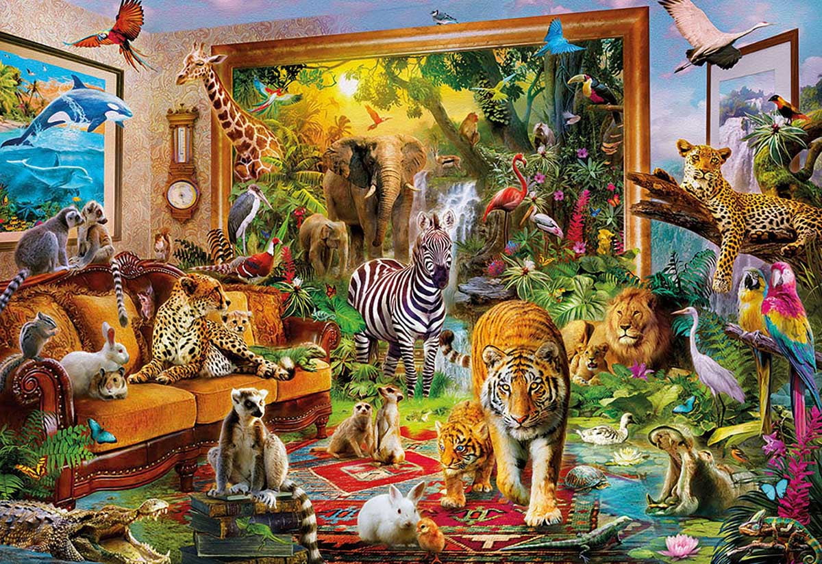 6000 Piece Puzzles animal-6000 Field Intellectual Game for Adults and Kids Families Kids Gifts