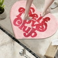 thumbnail image 4 of Oliegs Boxbollen Cute Hot Small Area Rugs For Bedroom Bathroom Living Room College Dorm Aesthetic Heart Shaped Modern Preppy Rug Funky Bath Mat Soft Shaggy Bathroom Rugs Non Slip Washable Walking, 4 of 5