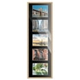 thumbnail image 2 of Natural Finish Collage Panoramic Frame - Black Mat, Holds Five 5x7 Photos , UV Acrylic, Wall, 2 of 8