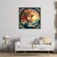 thumbnail image 3 of Hilo Algodón Bordado Punto Cruz Sirena Vitral Impreso 11CT 45x45cm, 3 of 9