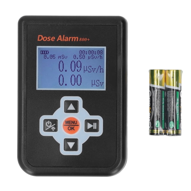 Monitor detector de radiación nuclear, contador Geiger Beta Gamma X Ray Tester Dosímetro Alarma de dosis