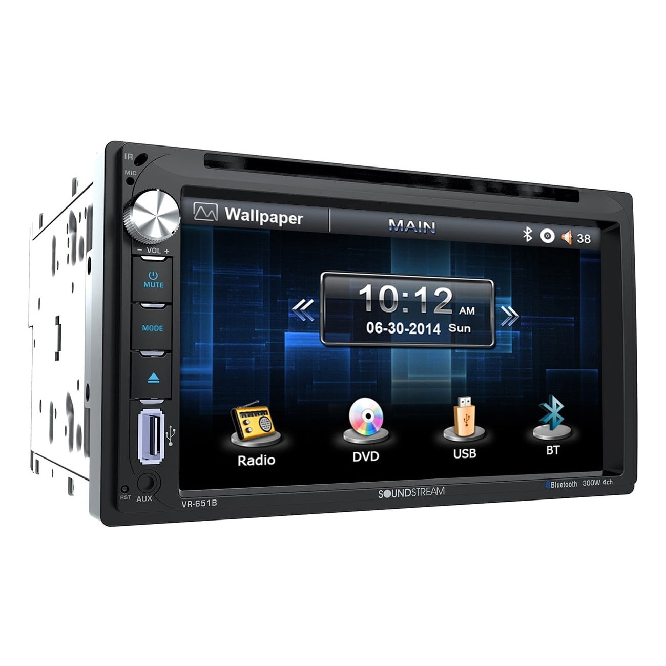 Soundstream 2 DIN Unit w 6.5″Touch Screen W/ Car Radio Stereo CD Player Dash Kit 