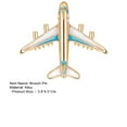 thumbnail image 7 of Xinyolin Fashion Brooch Pin Enamel Jewelry Shiny Cartoon Airplane Brooch Elegant Alloy Badge Handbag Sweater Suit Shawl Decoration Party Dress Clothing Accessories Jewelry Gift, 7 of 7