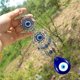 thumbnail image 3 of Adornos de cristal colgantes de ojos azules para decoración diaria de muebles de jardín, regalo de aniversario, 3 of 5