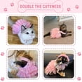 thumbnail image 4 of HQREA Dog Dresses for Small Dogs Girl, Mesh Puppy chihuahua Princess Skirt for wedding, 4 of 6