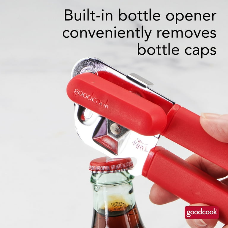 GoodCook Pro Easy Use Manual Can Opener with Sharp Edges, Safe and