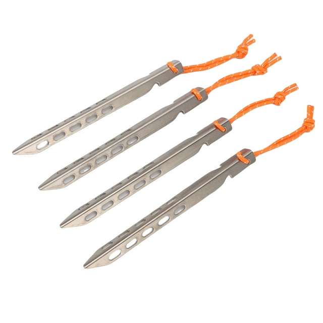 V Shaped Tent Stake, 4PCS Large Contacts Camping Tent Stakes for Beach Activities