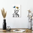 thumbnail image 2 of Elephant Stock World In Her Mind Wall Art - Vertical Canvas Wall Art - Living Room Wall Decor - People Canvas - Gray And White Decor By Ashvin Harrison - 8" x 12", 2 of 8